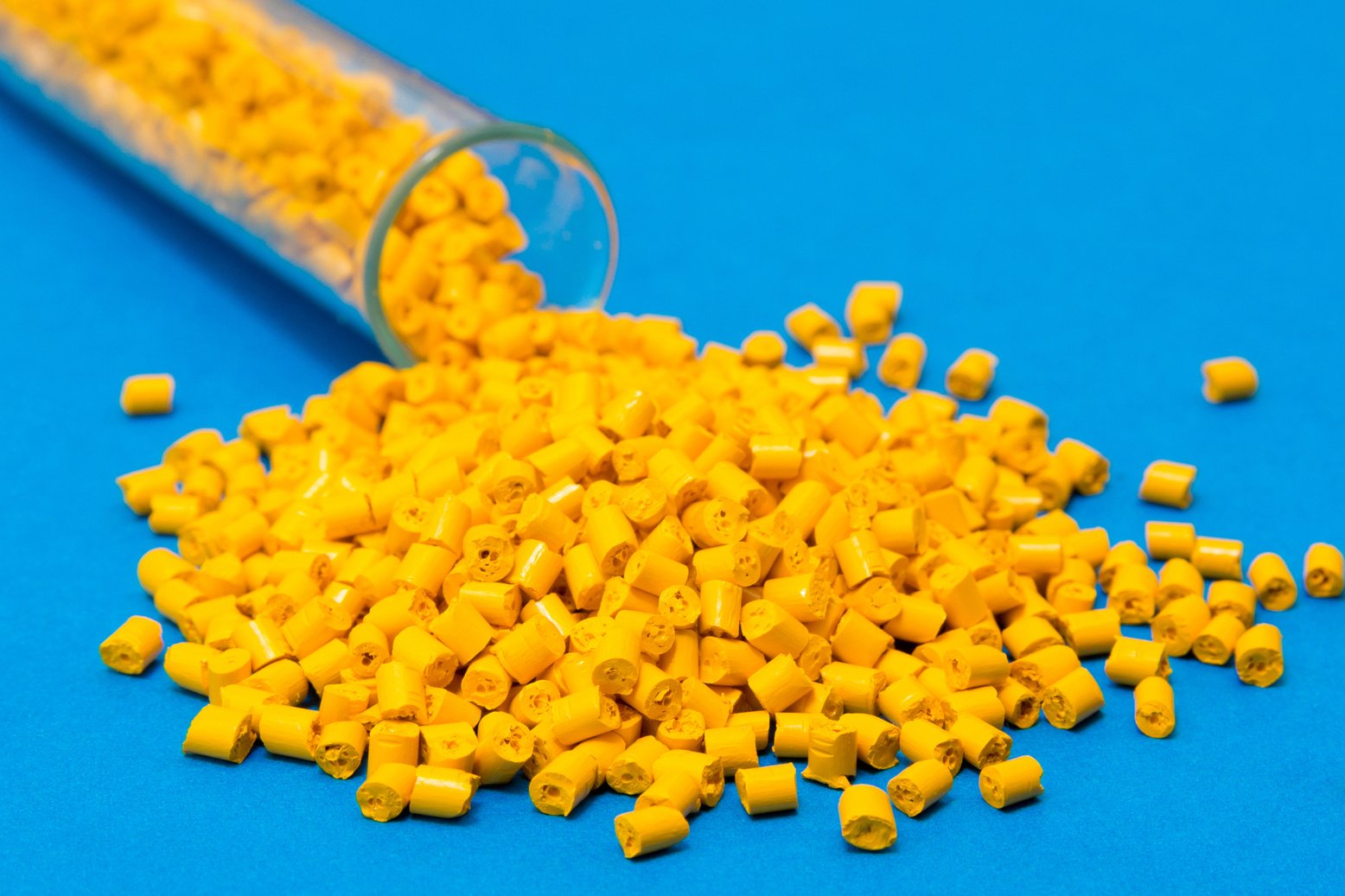 Yellow Plastic Granules